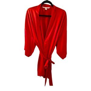 Victoria's Secret Robe Red  Washable‎ Long Sleeve One Size